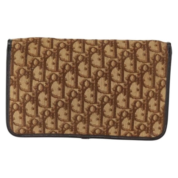 Christian Dior Trotter Canvas Chain Shoulder Bag Brown - Picture 3 of 16